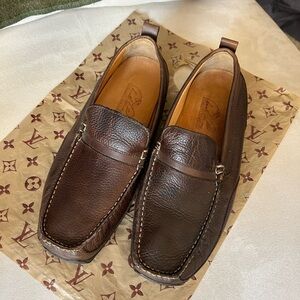 Arnold Palmer Comfor Classics Dark Brown Leather Loafers 10M